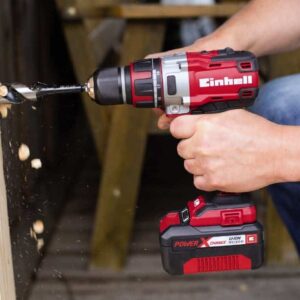 Power X-Change 2.0 Ah 18 V Combi Drill and Impact Driver - Pack of 2 – Red, Einhell 4257214 - Image 3