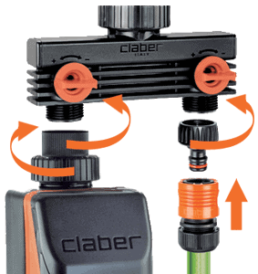 3/4” male threaded two-way adapter, Claber 8589 - Image 4