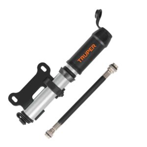 Mini Manual Bicycle Hand Pump, 87 PSI, Truper 11997