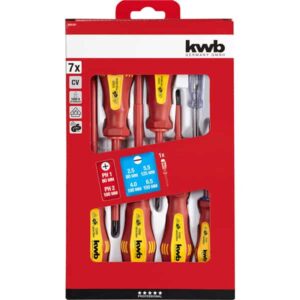 VDE Insulated Screwdriver Set, 7PC, KWB 665307