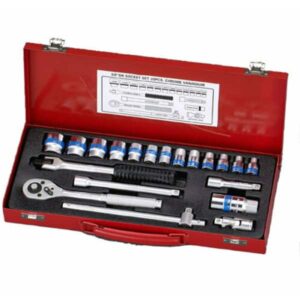 3/8″DR 20pcs Socket Set, Chrome Vanadium, Mitools-0181301