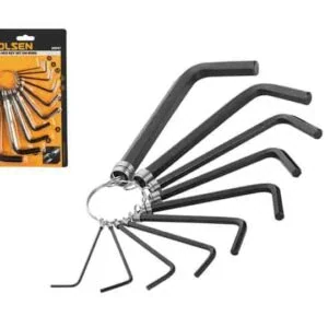 10Pcs Hex Key Set On Ring , Tolsen 20051