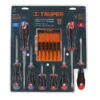 Screwdriver set 14 pieces blister comfort grip handle , Truper 14197