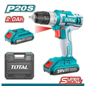 Cordless Drill Li-ion 20V - 2Ah - 45Nm, Total TDLI200215