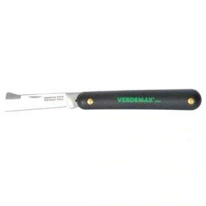 Multipurpose grafting knife black ABS handle, Verdemax 4204