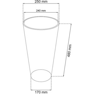 Rato Tubus Flowerpot, Prosperplast - Image 3