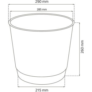 Ratolla Round Flowerpot, Prosperplast - Image 5