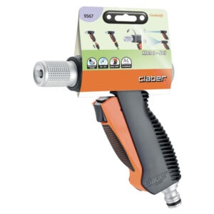 Claber Metal-Jet Confort Spray Pistol – Adjustable Jet with Chrome Metal Parts