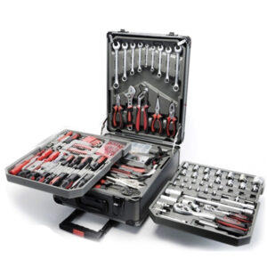 Alternative view of Tool set with ratchet wrench alum case 256pcs, Swiss tools