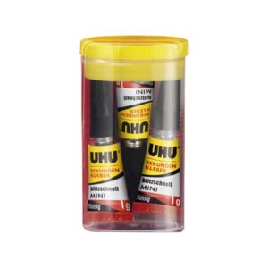 Super Glue Lightning Fast Minis Set of 3 pieces, UHU 45415