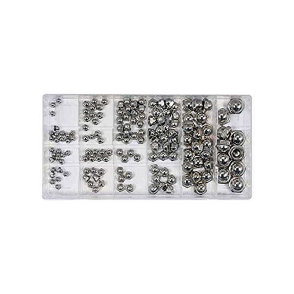 Stainless Steel Nuts Assortment 150 pieces, Yato YT-06775
