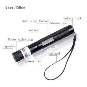 Alternative view of Green laser pointer, YL YL-303