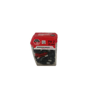 Shockwave Drivers Bits Impact Duty PH2x25mm Pack of 25pieces, Milwaukee 4932-3525-51