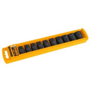 Impact Socket Set 1/2" 10pcs, Tolsen 18295