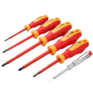 6Pcs Vde Screwdriver Set, Tolsen 38013