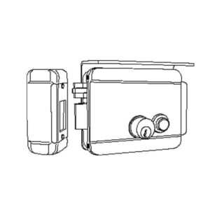 Alternative view of Electric Rim Lock, Dorcas D97