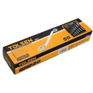 8Pcs Double Ring End Spanner Set, Tolsen 15895