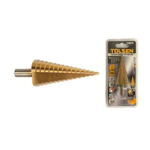 Titanium Coated Step Drill Bit, Tolsen 75873 - Image 3
