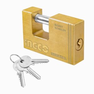 Alternative view of Heavy Duty Brass Block Padlock, INGCO