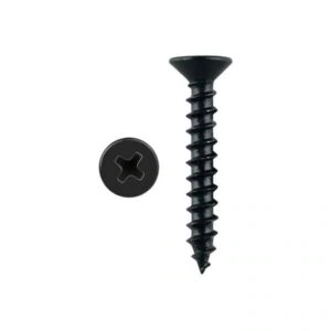 Phillips Bugle Head Coarse Thread Black Phosphate Coated Drywall Screw, Pack of 100