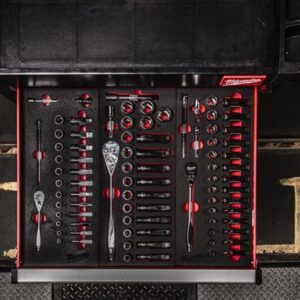 Alternative view of 1/4″ Ratchet and Socket Set Foam Insert, Milwaukee 4932-4798-24