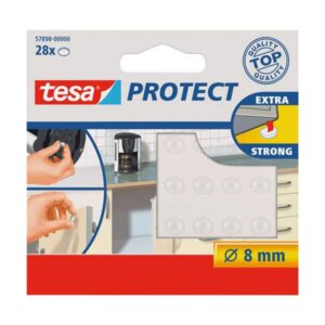 Protect Extra Strong Transparent Rubber Feet 8mm, TESA 57898