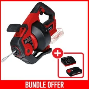 Einhell Cordless Drain Cleaner TE-DA 18/760 LI-SOLO + Battery 2Ah + Charger