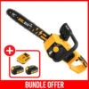 Tolsen Li-ion Brushless Cordless Chain Saw 20v (Industrial) + 2x 4.0Ah Batteries + Charger