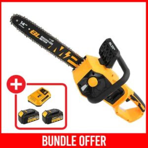 Tolsen Li-ion Brushless Cordless Chain Saw 20v (Industrial) + 2x 4.0Ah Batteries + Charger