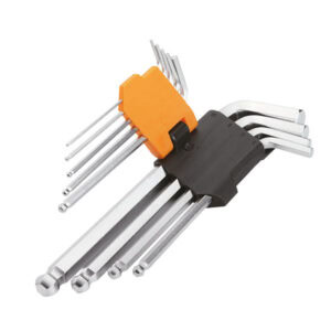 9Pcs Ball Point Long Arm Hex Key Set , Tolsen 20053