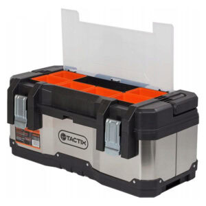 Plastic And Stainless Steel Tool Box, Tactix 321118 - Image 3