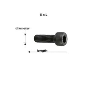 Alternative view of Allen Head Screws (Black), Pack of 100