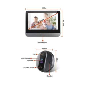 Alternative view of Smart Video Doorbell, Tuya