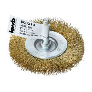 Wheel Brush Brass Wire Crimped Bulk, KWB 609313