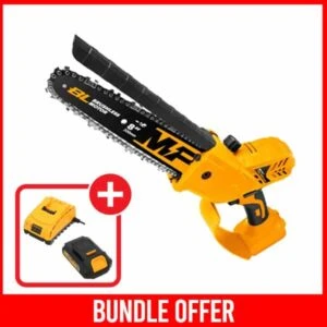 Tolsen 20V Li-ion Brushless Cordless Mini Chain Saw (Industrial) + 2.0Ah Battery + Charger