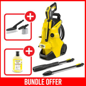 Pressure Washer K 4 Power Control + Car Cleaning Kit + Universal Cleaner 1L