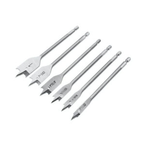 6Pcs Flat Wood Bits Set, Tolsen 75655