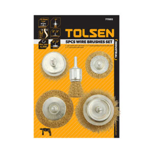 5Pcs Wire Brush Set (Industrial), Tolsen 77552