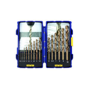 HSS Pro Cobalt Drill Bit Set (15 Pcs), Irwin 10503990