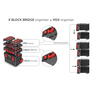 X Block Bridge Organizer, Kistenberg KXBB5540S - Image 4