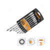 7Pcs Fixed Head Combination Ratchet Spanner Set, Tolsen 15229
