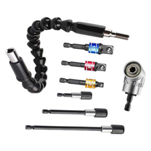 8Pcs Drill Attachment Kit Extender / Hex Nut / Flexible