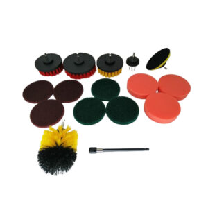 Drill Attachment Brush And Pad Set