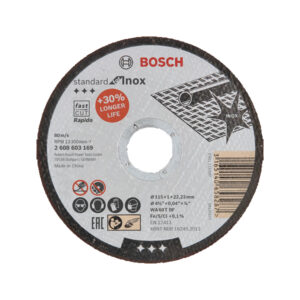 Standard For Inox Rapido Cutting Disc, Bosch 2 608 603 169