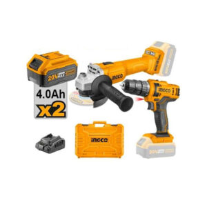 20v Screwdriver Kit + 20v Angle Grinder, Ingco CKLI20157