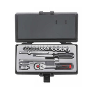 19pc 1/4" Socket Set, Force 2203-5
