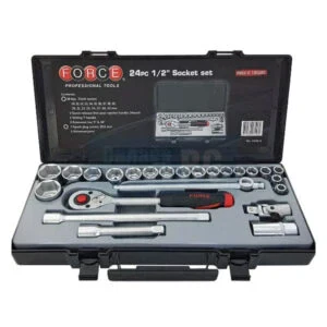 24Pc 1/2" Socket Set, Force 4246-5