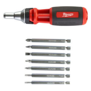 Universal 10-In-1 Ratchet Multi-Bit Screwdriver, Milwaukee 48222311