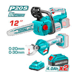 Lithium-Ion Chain Saw + Gauge Straight Shear, Total TOSLI230703