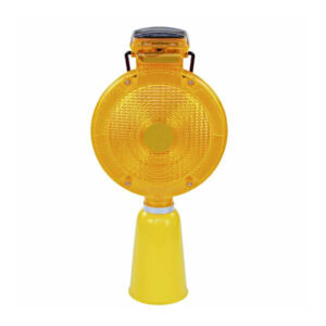 Solar Power LED Warning Light For Traffic Cone